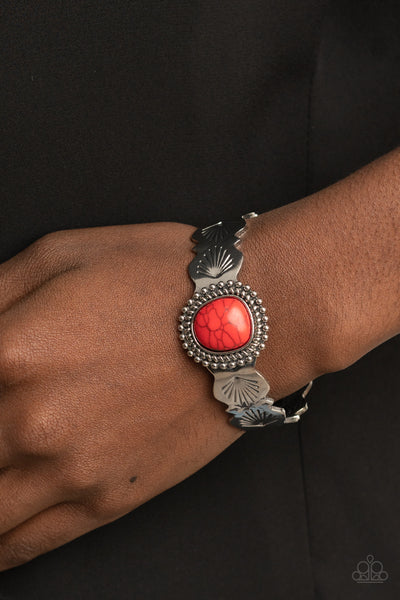 Paparazzi Oceanic Oracle - Red Bracelet