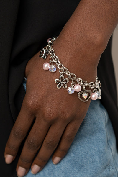 Paparazzi Retreat into Romance - Pink Bracelet