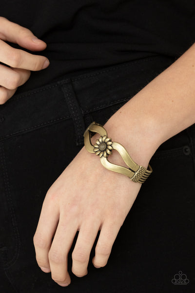 Paparazzi Let A Hundred SUNFLOWERS Bloom - Brass Bracelet