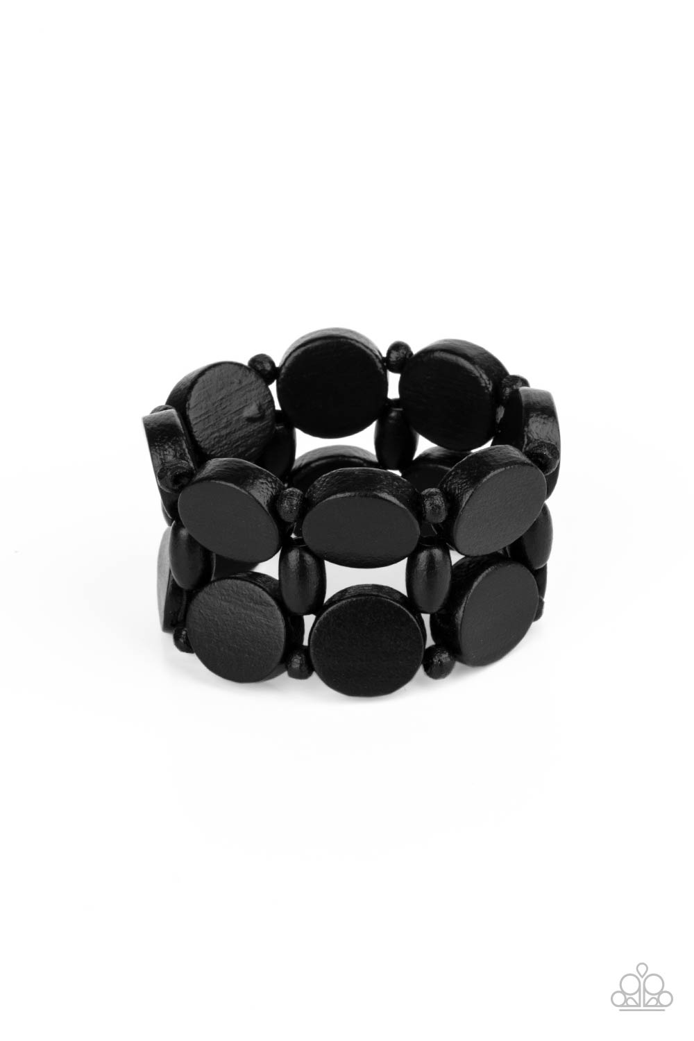 Paparazzi Beach Bravado - Black Bracelet