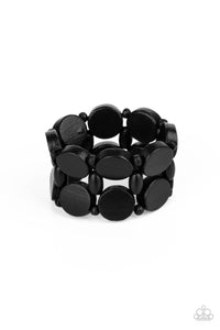 Paparazzi Beach Bravado - Black Bracelet