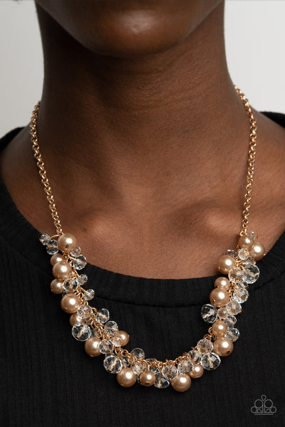 Paparazzi Pardon My FRINGE - Brown Necklace