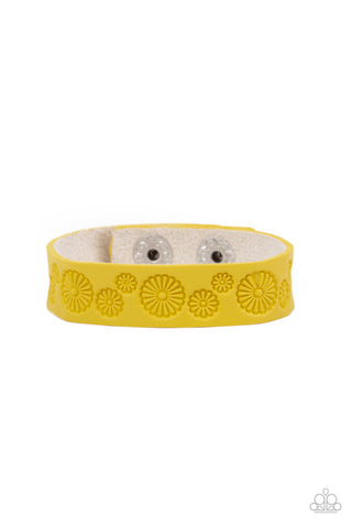 Paparazzi Follow The Wildflowers - Yellow Bracelet