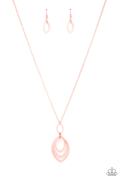 Paparazzi Dizzying Definition - Copper Necklace
