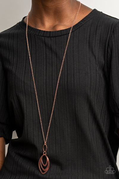 Paparazzi Dizzying Definition - Copper Necklace