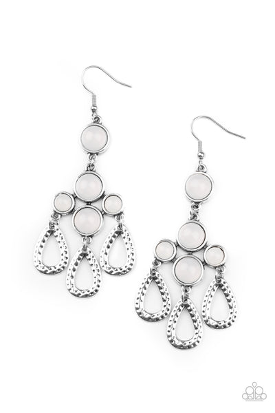 Paparazzi Mediterranean Magic - White Earrings