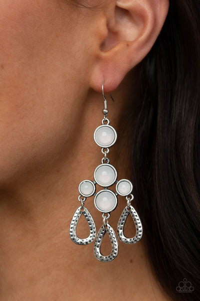 Paparazzi Mediterranean Magic - White Earrings