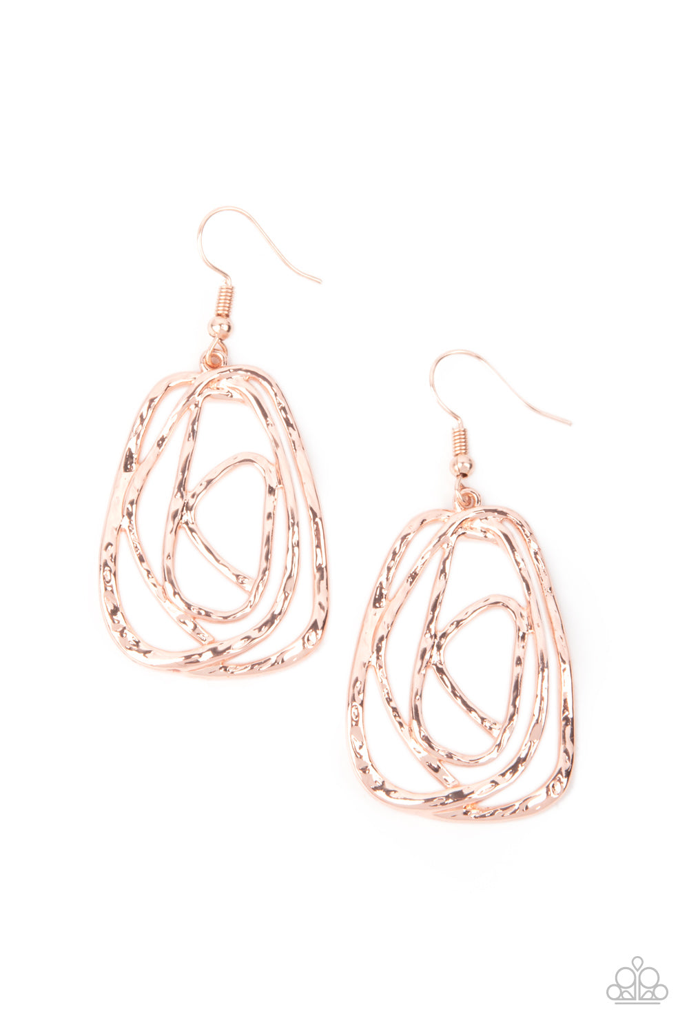 Paparazzi Artisan Relic - Rose Gold Earrings