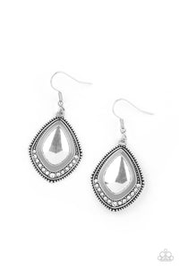 Paparazzi Fearlessly Feminine - Silver Earrings