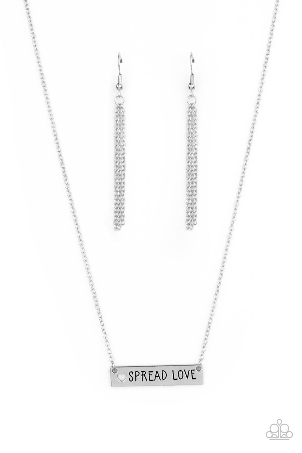 Paparazzi Spread Love - Silver Necklace