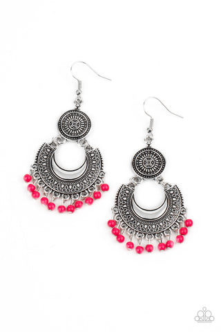 Paparazzi Yes I CANCUN - Pink Earrings