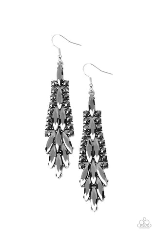Paparazzi Crown Heiress - Silver Earrings