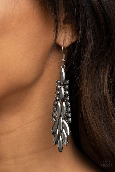 Paparazzi Crown Heiress - Silver Earrings