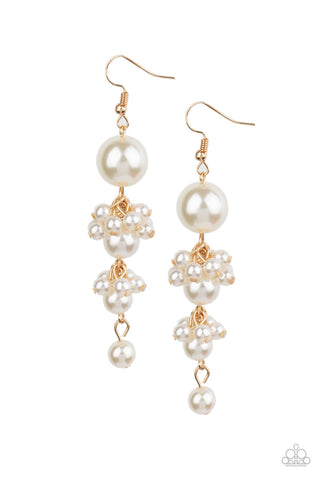 Paparazzi Ageless Applique - Gold Earrings