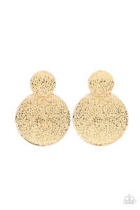 Paparazzi Refined Relic - Gold Earrings
