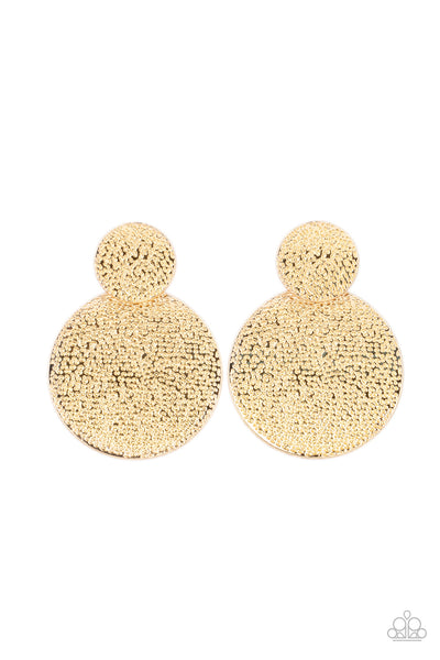 Paparazzi Refined Relic - Gold Earrings