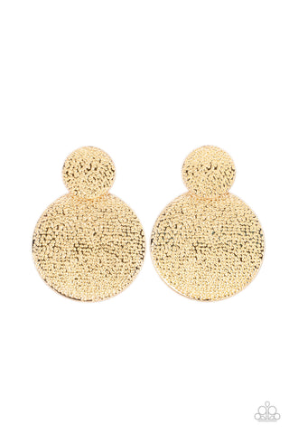 Paparazzi Refined Relic - Gold Earrings