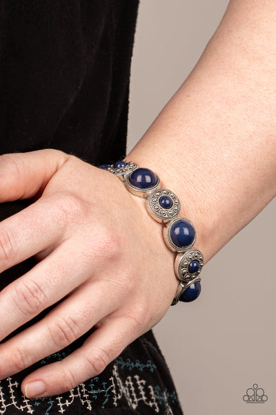 Paparazzi Garden Flair - Blue Bracelet