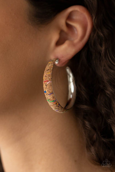 Paparazzi A CORK In The Road - Multi Earrings