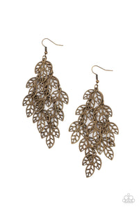 Paparazzi The Shakedown - Brass Earrings