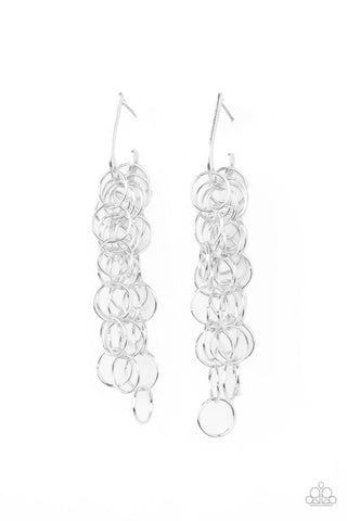 Paparazzi Long Live The Rebels - Silver Earrings