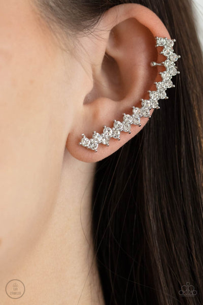 Paparazzi Let There Be LIGHTNING - White Earrings