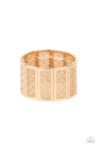 Paparazzi Thai Terrariums - Gold Bracelet