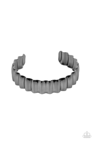 Paparazzi Across The HEIR-Waves - Black Bracelet