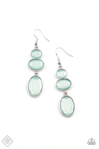 Paparazzi Tiers Of Tranquility - Blue Earrings