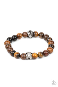 Paparazzi ZEN Commandments - Brown Bracelet