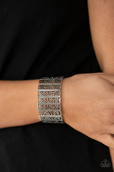 Paparazzi Ornate Orchards - Silver Bracelet
