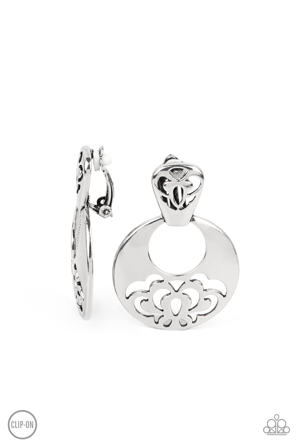 Paparazzi Industrial Eden - Silver Earrings