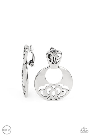 Paparazzi Industrial Eden - Silver Earrings