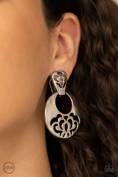 Paparazzi Industrial Eden - Silver Earrings