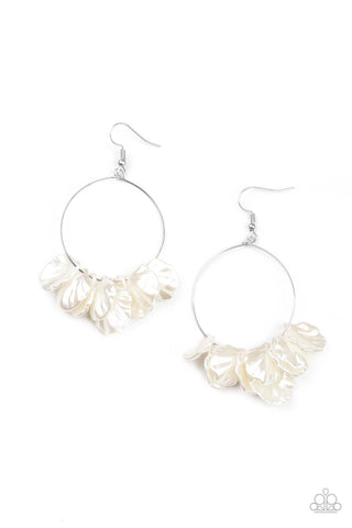 Paparazzi Sailboats and Seashells - White Earrings