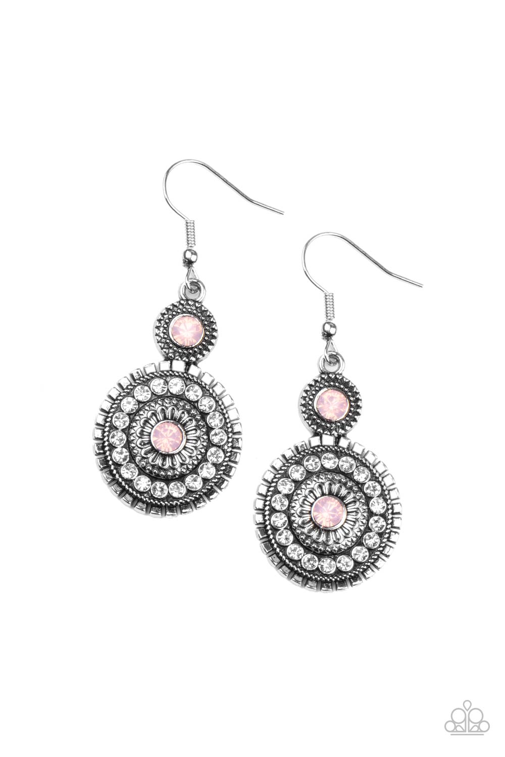 Paparazzi Opulent Outreach - Pink Earrings