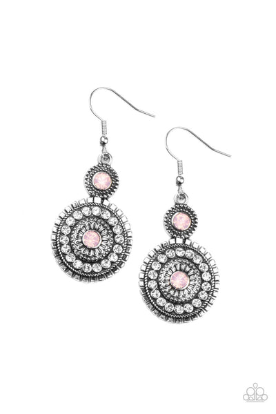 Paparazzi Opulent Outreach - Pink Earrings
