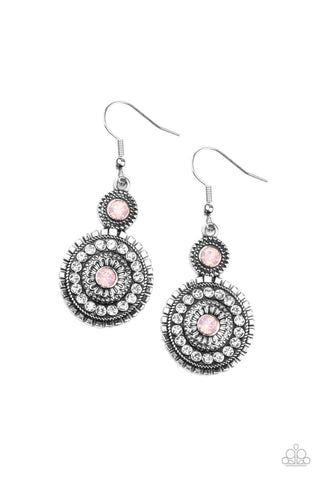 Paparazzi Opulent Outreach - Pink Earrings