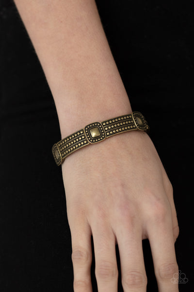 Paparazzi Rustic Redux - Brass Bracelet