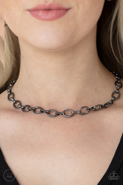 Paparazzi Craveable Couture - Black Necklace