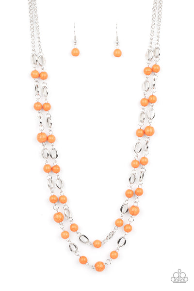 Paparazzi Essentially Earthy - Orange Necklace