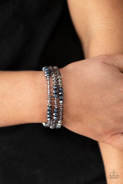 Paparazzi Stellar Strut - Blue Bracelet