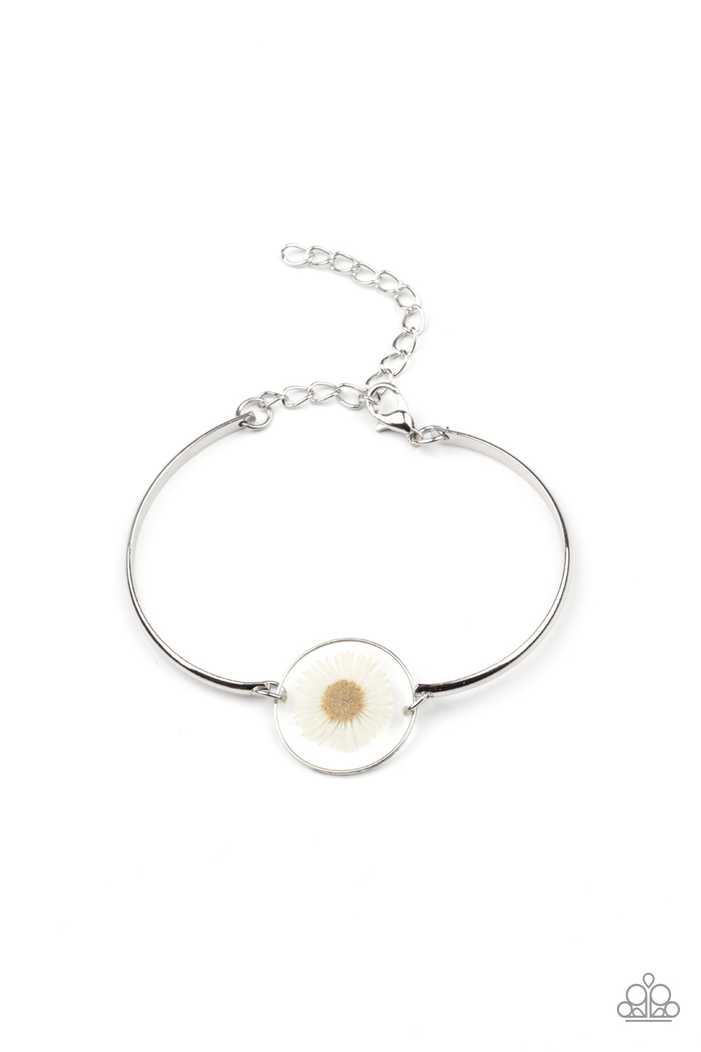Paparazzi Cottage Season - White Bracelet