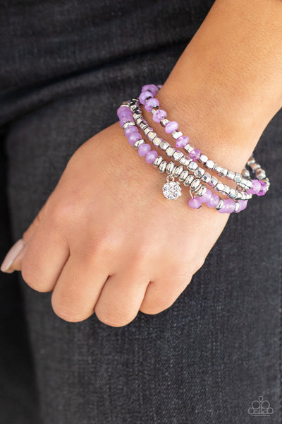 Paparazzi Glacial Glimmer - Purple Bracelet