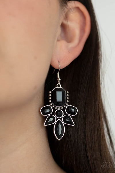 Paparazzi Vacay Vixen - Black Earrings