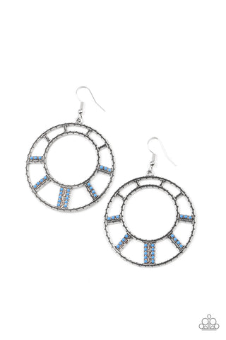 Paparazzi Fleek Fortress - Blue Earrings