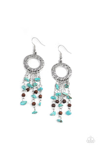 Paparazzi Primal Prestige - Blue Earrings