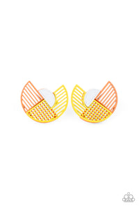 Paparazzi It’s Just an Expression - Yellow Earrings
