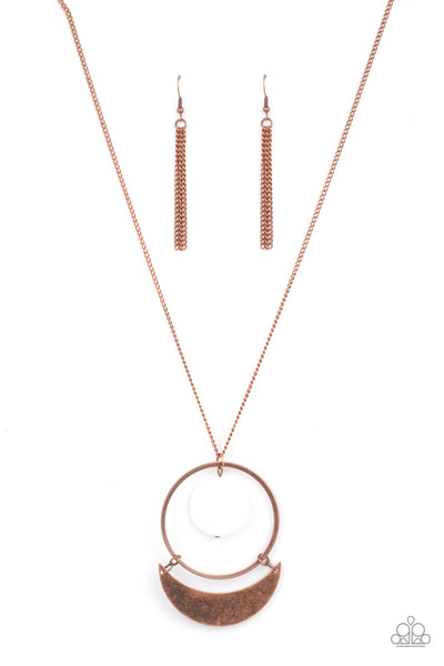 Paparazzi Moonlight Sailing - Copper Necklace