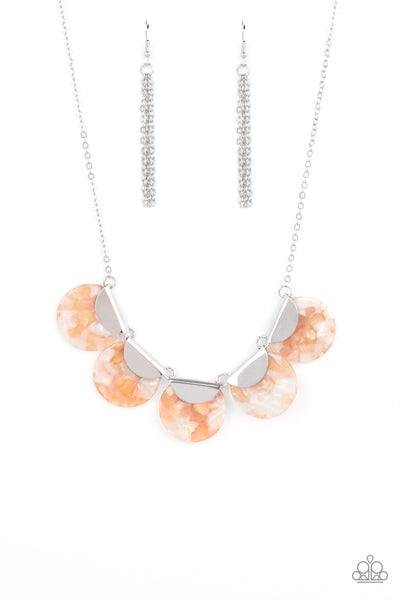 Paparazzi Mermaid Oasis - Orange Necklace
